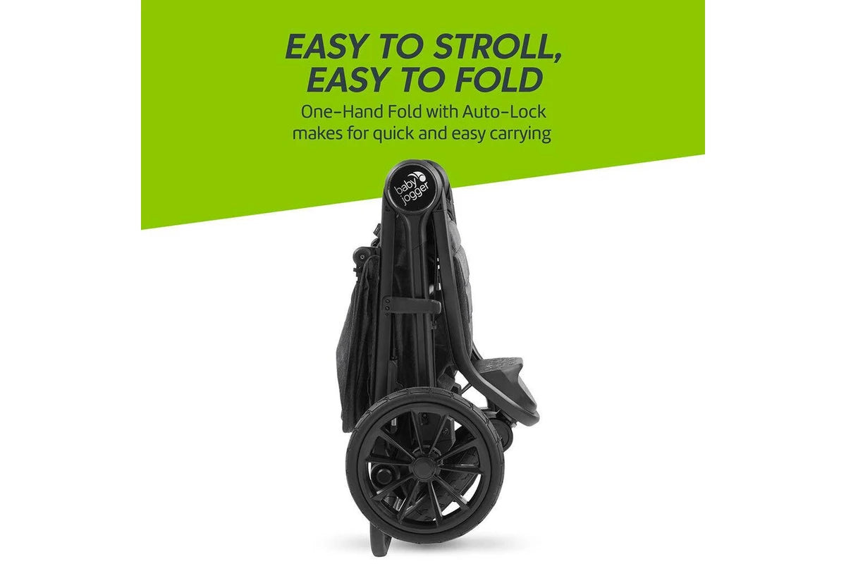 Baby Jogger City Elite 2 Opulent Black All Terrain Folding Travel Stroller