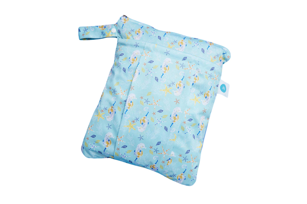 Itti Bitti Premium Double Pocket Wetbag - Seahorse