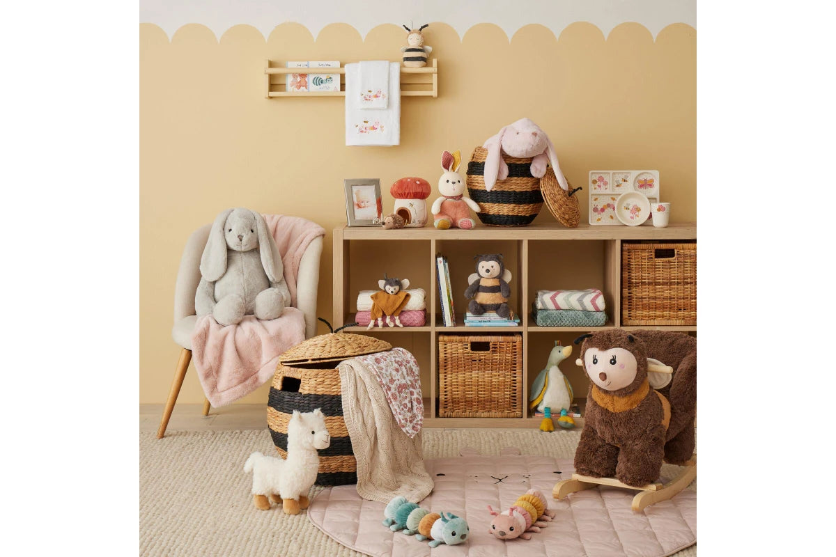 Jiggle & Giggle 23cm Bumble the Bee Comforter Soothing Blanket w Plush (Brown)