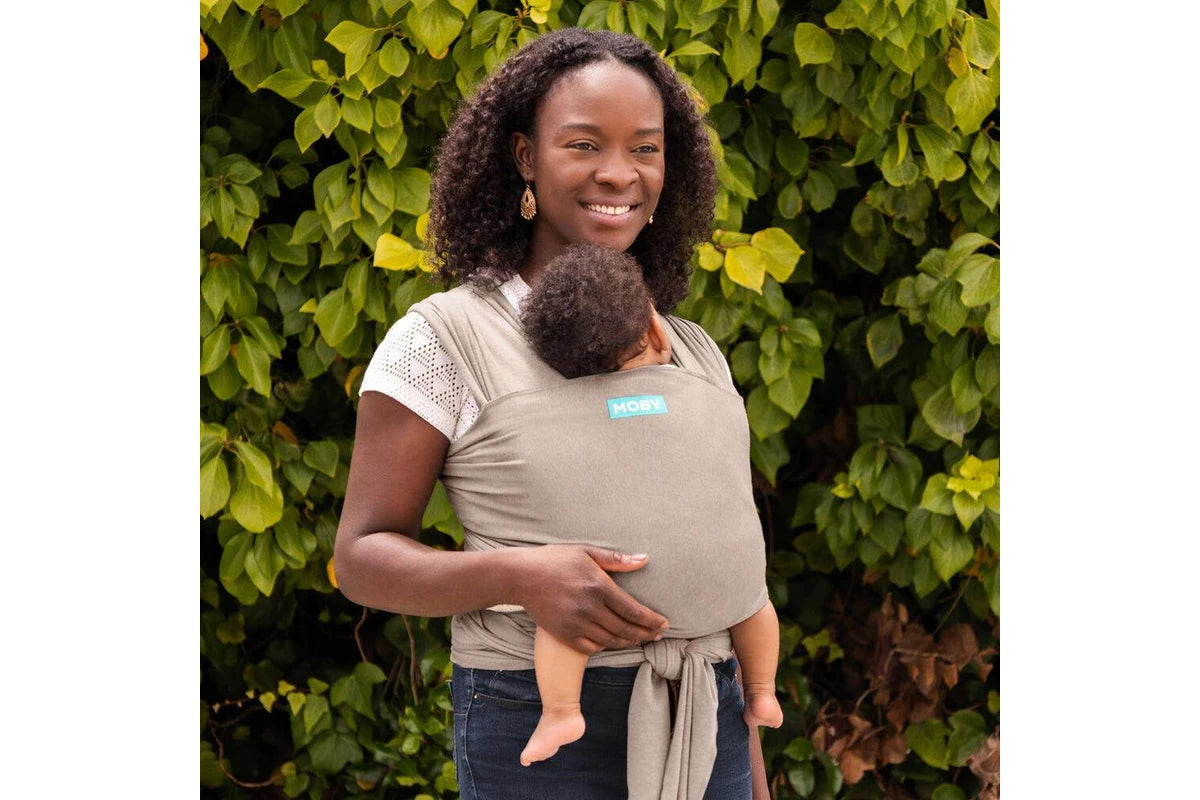 Moby Element Wrap Taupe Featherknit Soft Baby/Newborn Carrier (Beige)