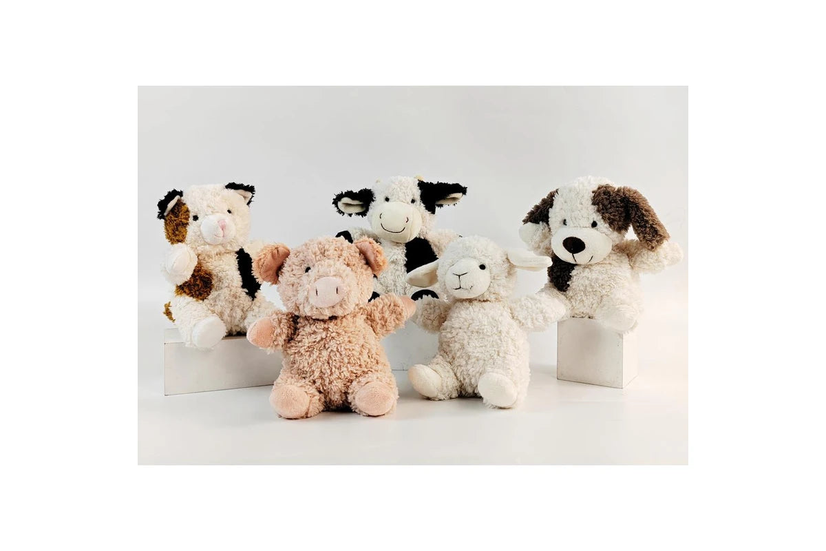 Urban Curly Cow 18cm Soft Toy Kids Children Animal Fun Play Plush (White & Black)