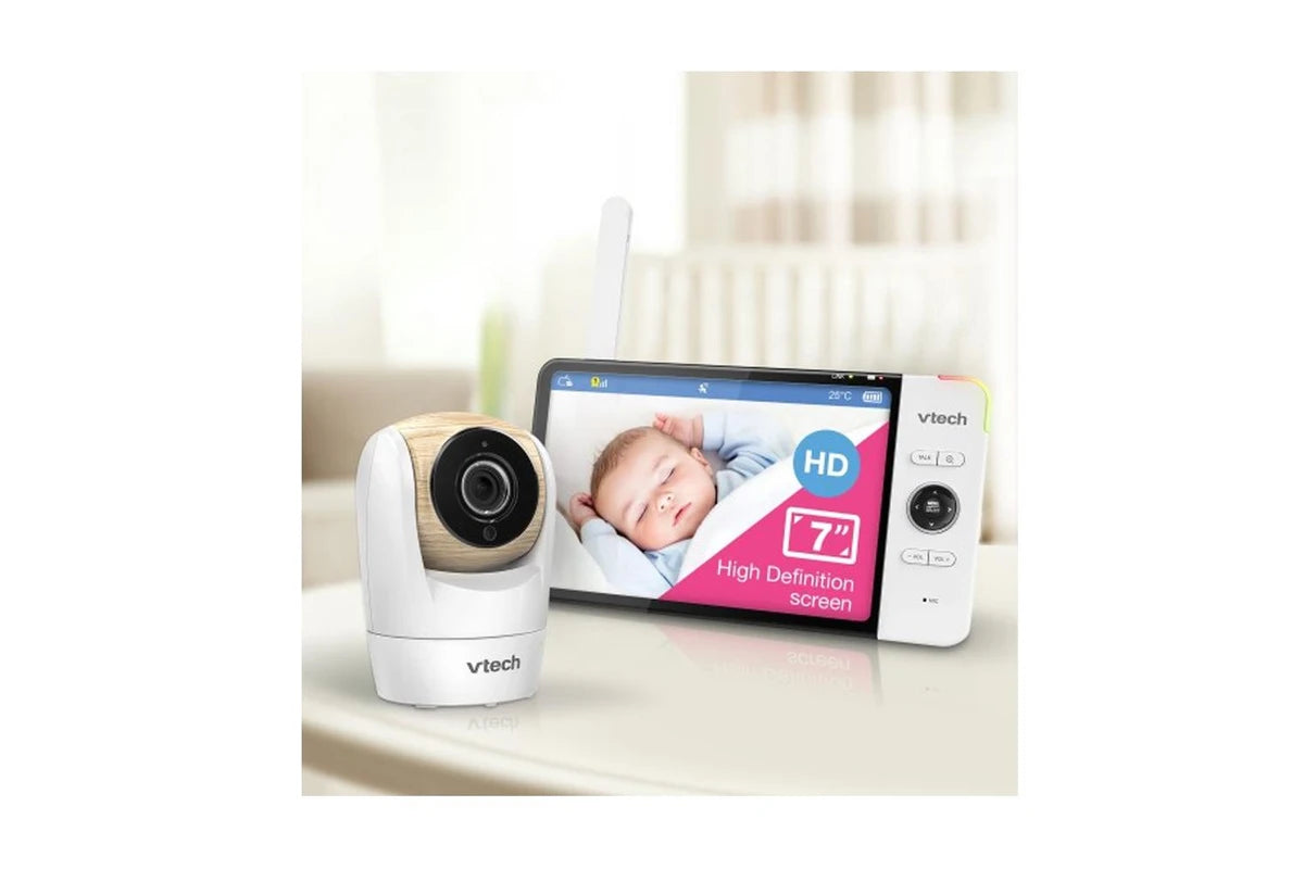 VTech BM7750HD 18cm HD Pan Tilt 2- Camera Full Colour Baby Monitor Video & Audio