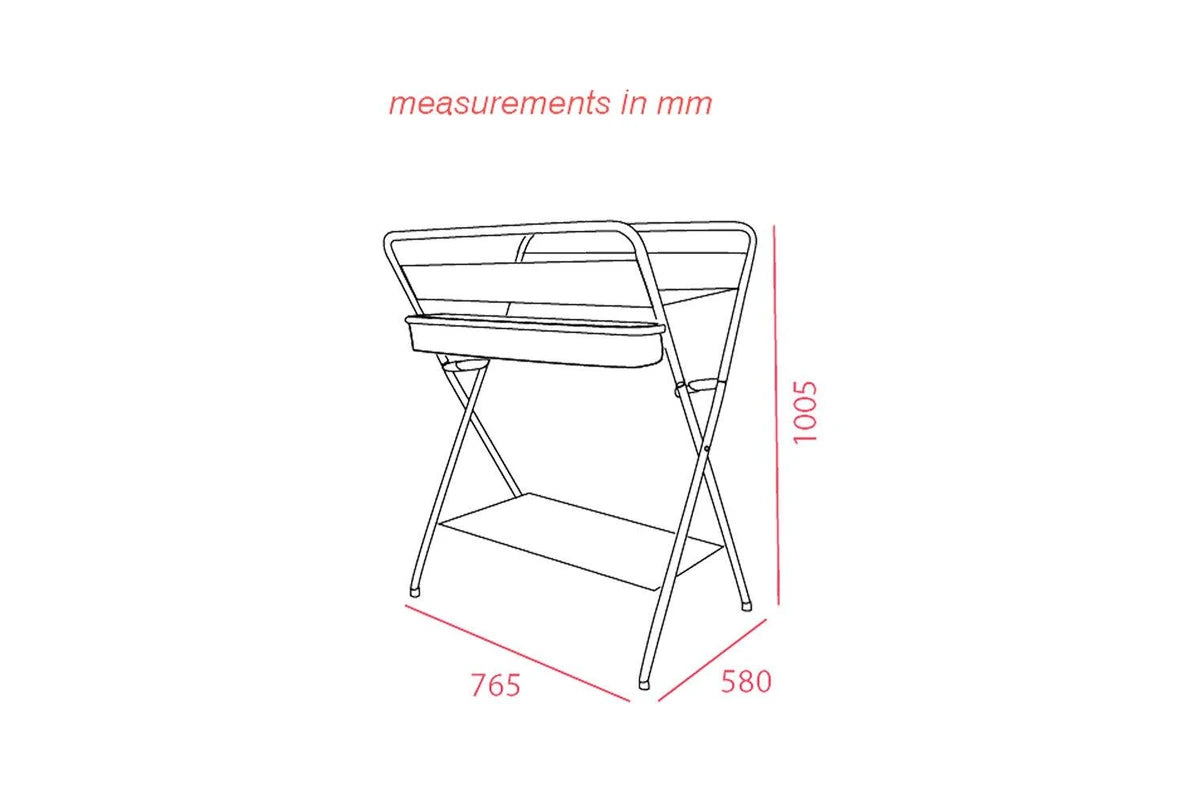 Valco Baby Change Table Folding Compact With Removable Mat Safety Harness (Ivory)