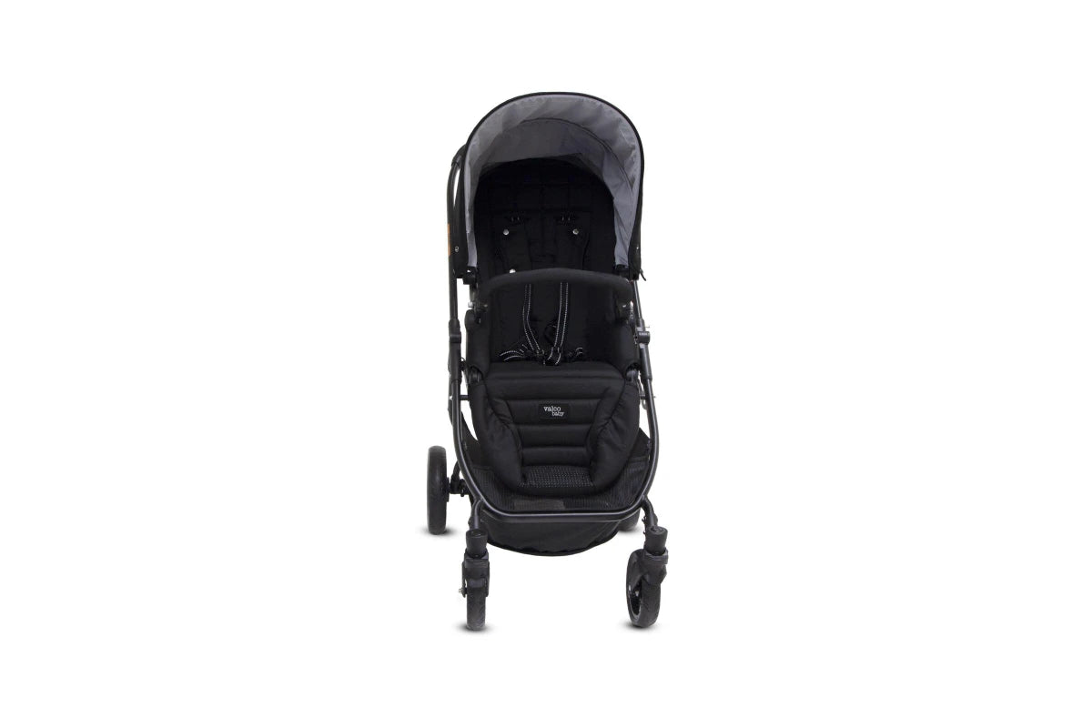 Valco Snap Ultra P Pram Stroller Foldable Ergo-Pivot Seat for Baby Infant (Black)