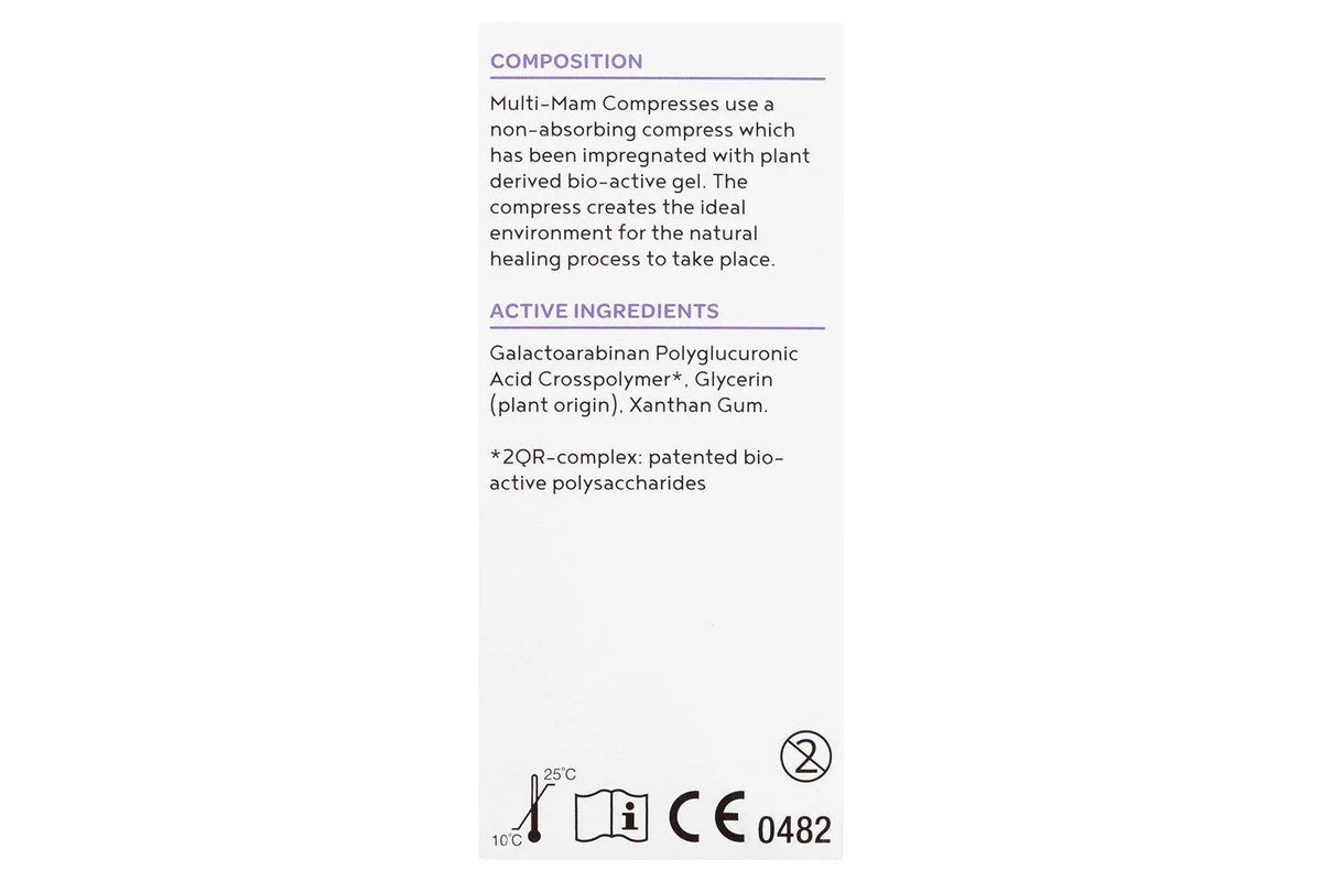 12pc Multi-Mam Compresses Gel Treatment For Sore Nipples Cooling Soothing