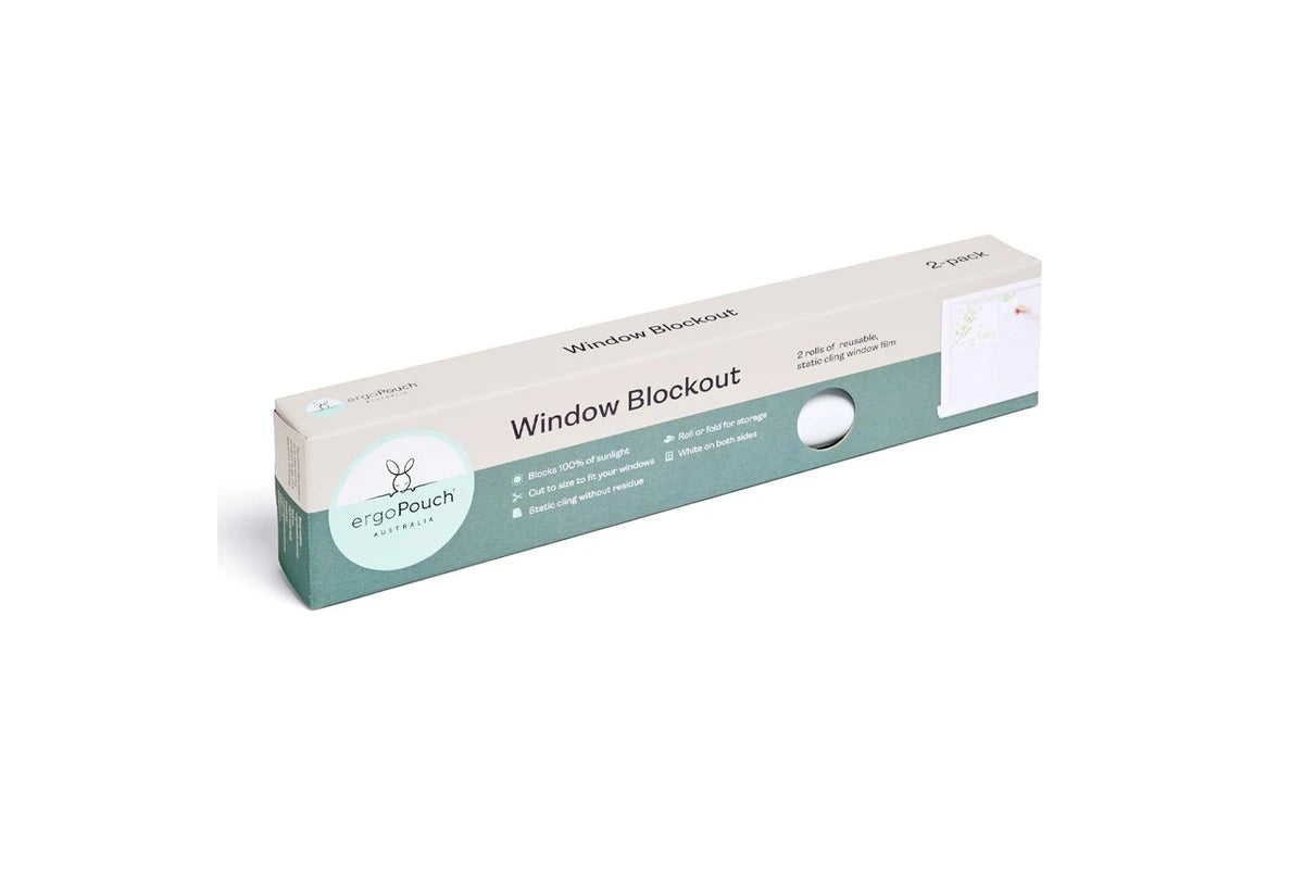 2pc Ergopouch 183cm Window Blackout Static-Cling Blinds Home Room Cover (White)