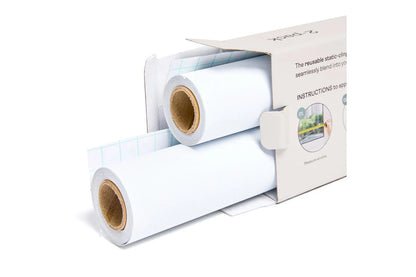 2pc Ergopouch 183cm Window Blackout Static-Cling Blinds Home Room Cover (White)