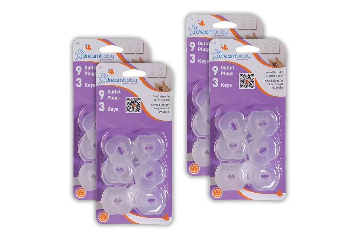 36pc Dreambaby Baby/Child Safety Keyed Outlet Plugs w/3 Key Clear For AU/NZ Plug