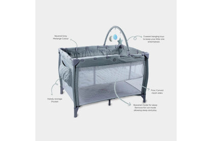 Baby Studio 3 in 1 Portacot Grey