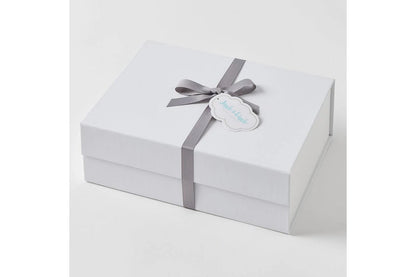 3pc Jiggle & Giggle Sheep Plush Towel Blanket Hamper Gift Set (Grey)