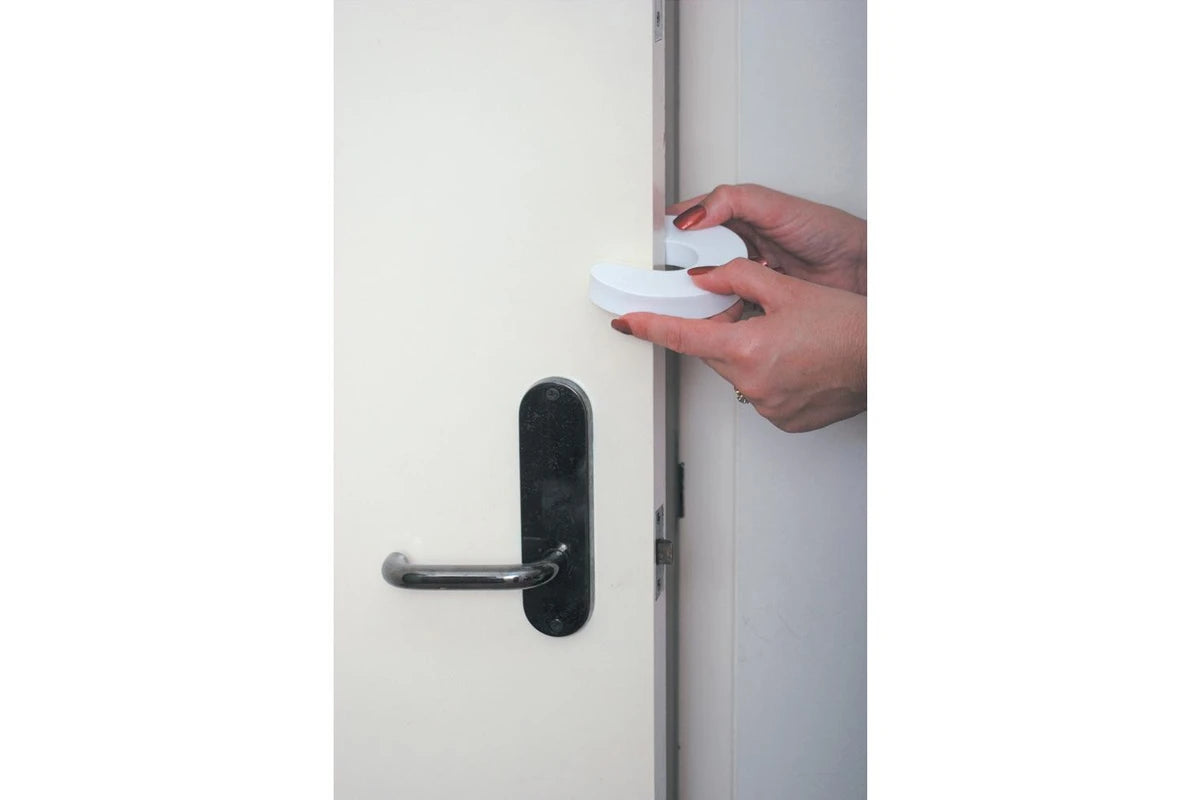 4x Dreambaby Portable Foam Baby/Children Safety Slip-On Door Stopper 10cm (White)