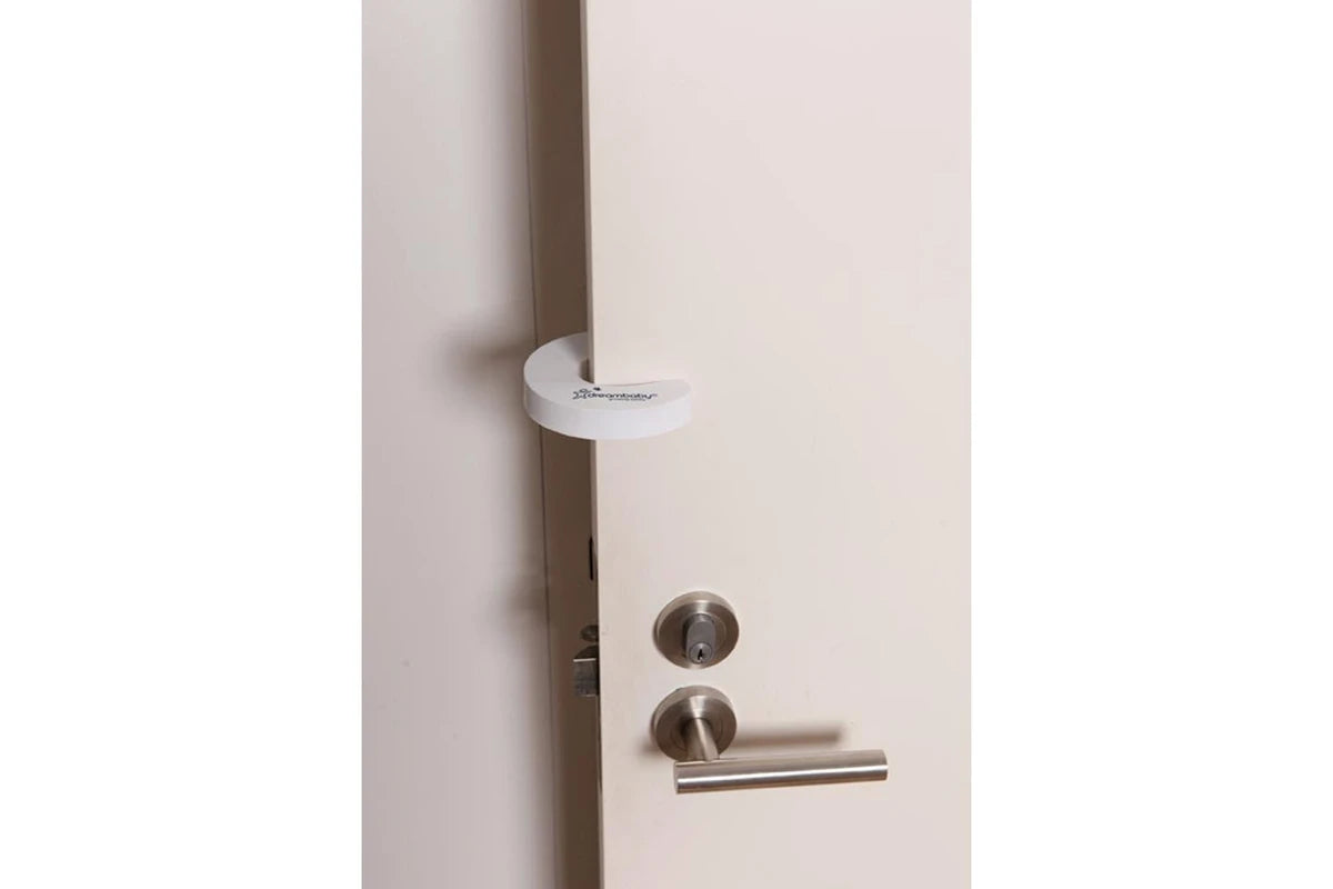 4x Dreambaby Portable Foam Baby/Children Safety Slip-On Door Stopper 10cm (White)