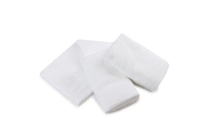 6pc Bubba Blue 25cm Square Bamboo Face Washer Set Soft Baby Towel Cloth (White)