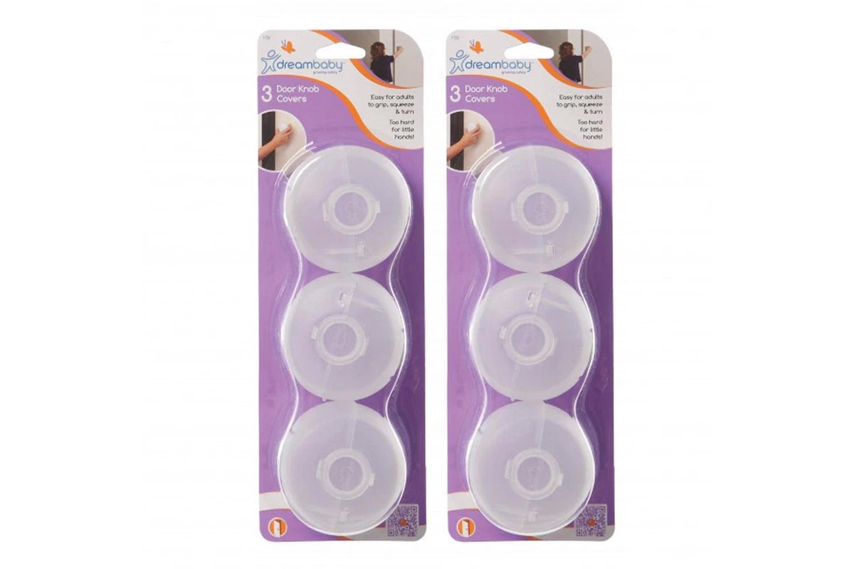 6x Dreambaby Toddler/Child Protection/ Safety Latch/Lock Covers Door Knobs