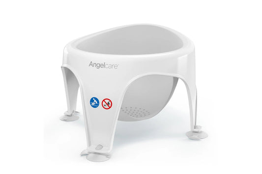 Angelcare Baby Infant Newborn Bathing Safety Support Ring Seat Chair (Grey)