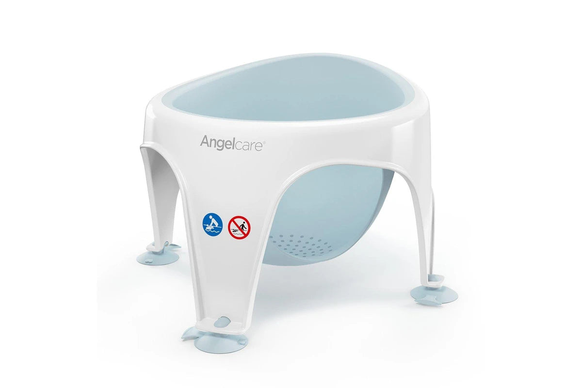 Angelcare Baby Infant Newborn Bathing Safety Support Ring Seat Chair (Light Aqua)