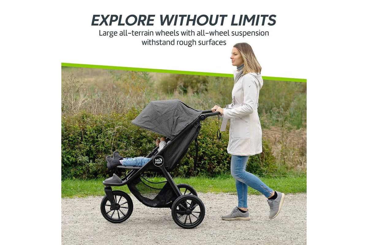 Baby Jogger City Elite 2 Opulent Black All Terrain Folding Travel Stroller