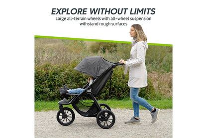 Baby Jogger City Elite 2 Opulent Black All Terrain Folding Travel Stroller