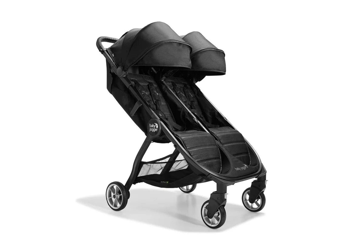 Baby Jogger City Tour 2 Double Pitch Baby Compact Travel Stroller Pram (Black)