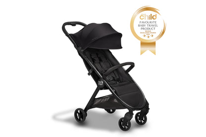 Baby Jogger City Tour 2 Premium Eco Black Compact Travel Stroller 99x96cm