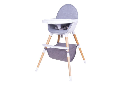 Bebe Care Zuri 6m+ Baby Toddler High Feeding Chair w Table Tray (Natural)