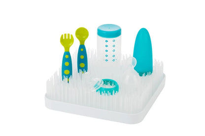 Boon Grass Countertop Drying Rack Holder Dryer for Baby Bottle Utensils (White)