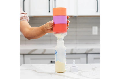 Boon Triful Stainless Steel Insulated Baby Formula Container 8oz (Pink)