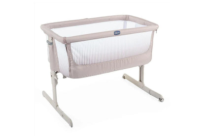 Chicco Adjustable Juvenile Baby Newborn Home Crib Bed Next2Me Air Dark (Beige) 0m+