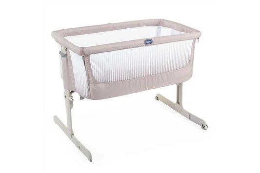 Chicco Adjustable Juvenile Baby Newborn Home Crib Bed Next2Me Air Dark (Beige) 0m+
