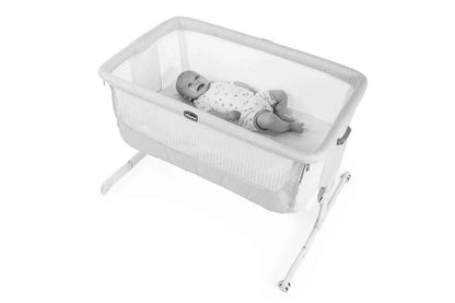 Chicco Adjustable Juvenile Baby Newborn Home Crib Bed Next2Me Air Dark (Beige) 0m+