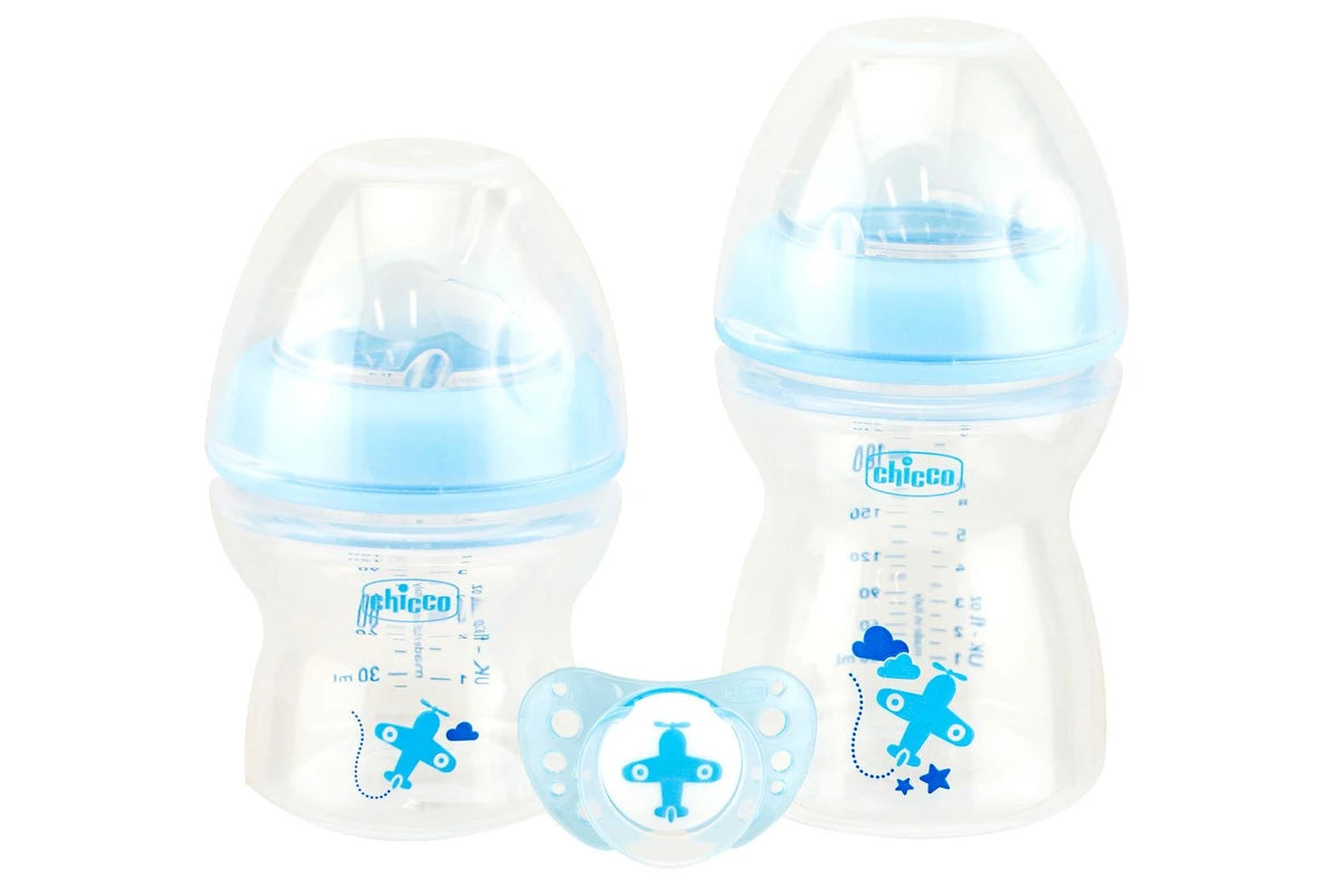 Chicco Natural Feeling Gift Set (Blue)