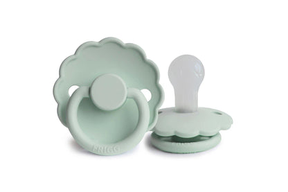 Frigg Daisy Silicone Pacifier 2 Pack (Sea Foam) (6-18 months)