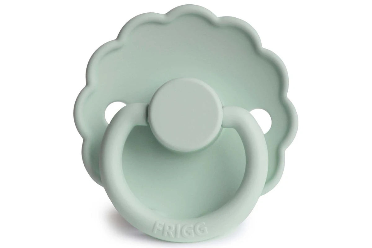 Frigg Daisy Silicone Pacifier 2 Pack (Sea Foam) (6-18 months)