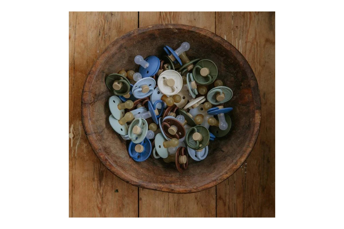 Frigg Little Viking Natural Rubber Latex Pacifier 2 Pack - Harald/Bjorn (6-18 months)