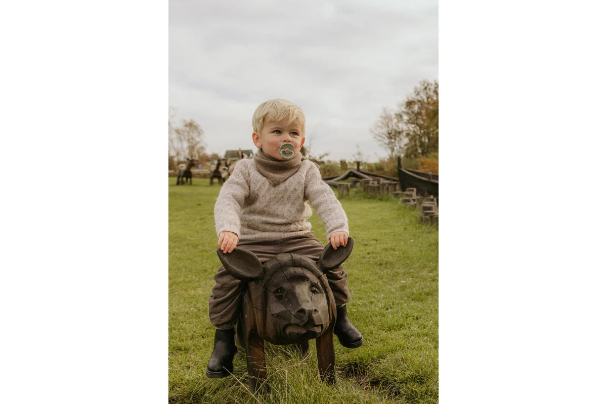 Frigg Little Viking Natural Rubber Latex Pacifier 2 Pack - Harald/Bjorn (6-18 months)