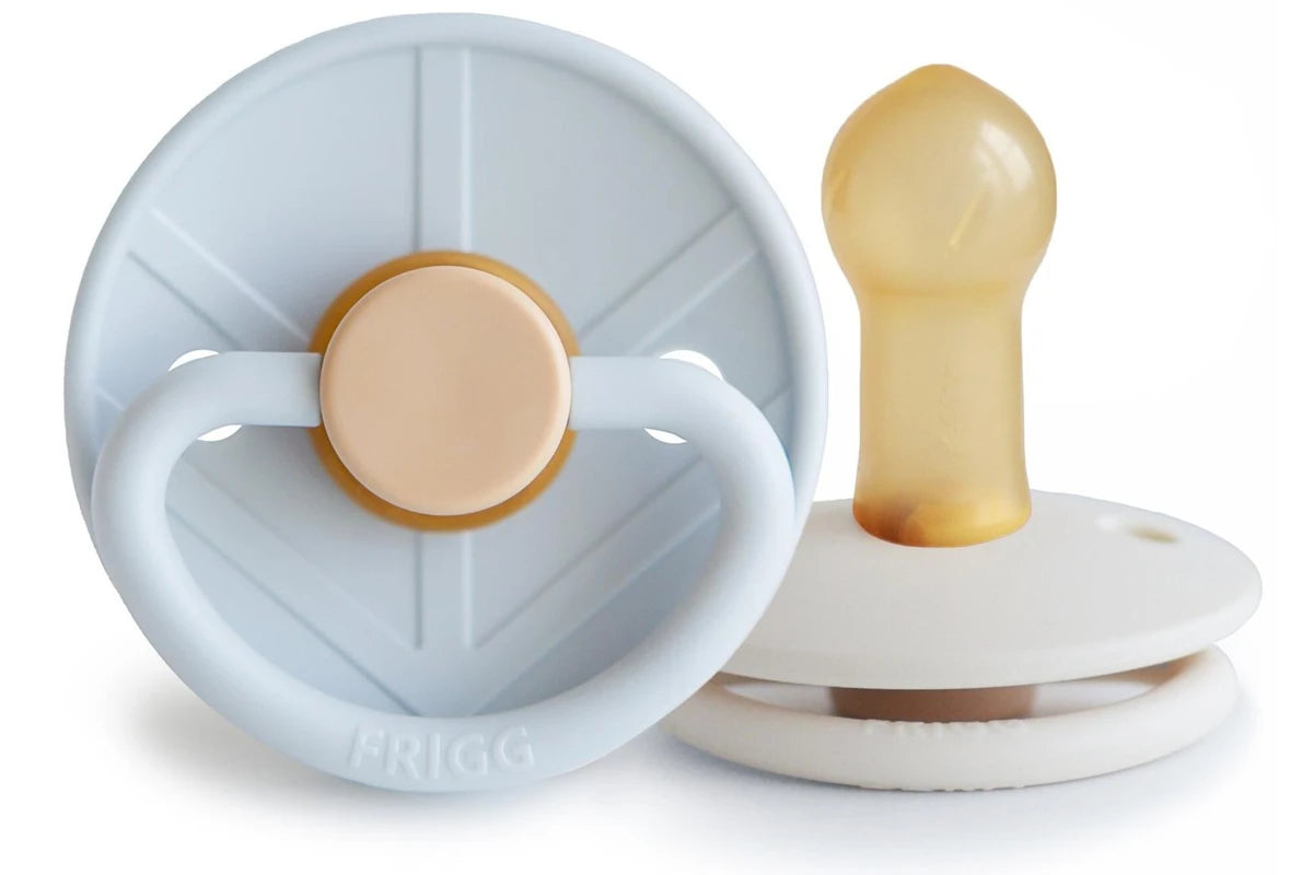 Frigg Little Viking Natural Rubber Latex Pacifier 2 Pack - Knud/Sigrid (6-18 months)