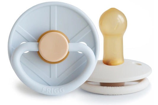 Frigg Little Viking Natural Rubber Latex Pacifier 2 Pack - Knud/Sigrid (6-18 months)