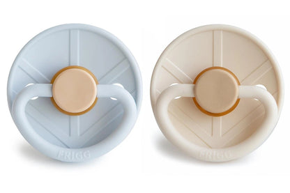 Frigg Little Viking Natural Rubber Latex Pacifier 2 Pack - Knud/Sigrid (6-18 months)