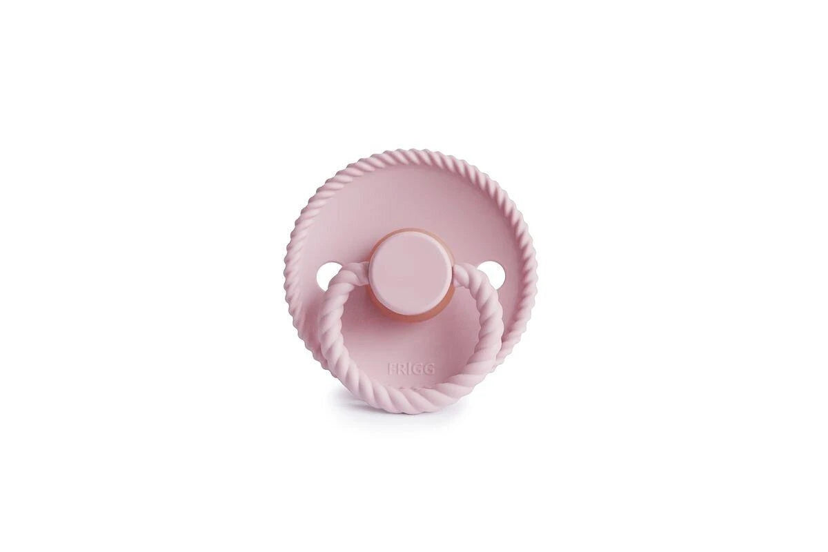 Frigg Rope Silicone Pacifier 2 Pack (Baby Pink) (0-6 months)