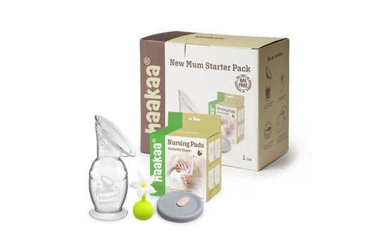 Haakaa New Mum Starter Pack - White Stopper (Generation 2 150ml Pump)