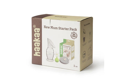 Haakaa New Mum Starter Pack - White Stopper (Generation 2 150ml Pump)