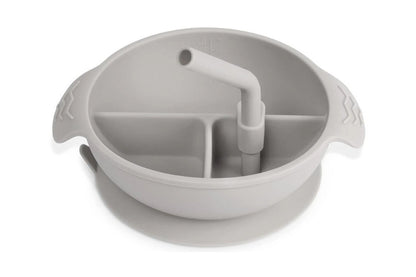Haakaa Silicone Divided Suction Bowl (Blush & Suva Grey)