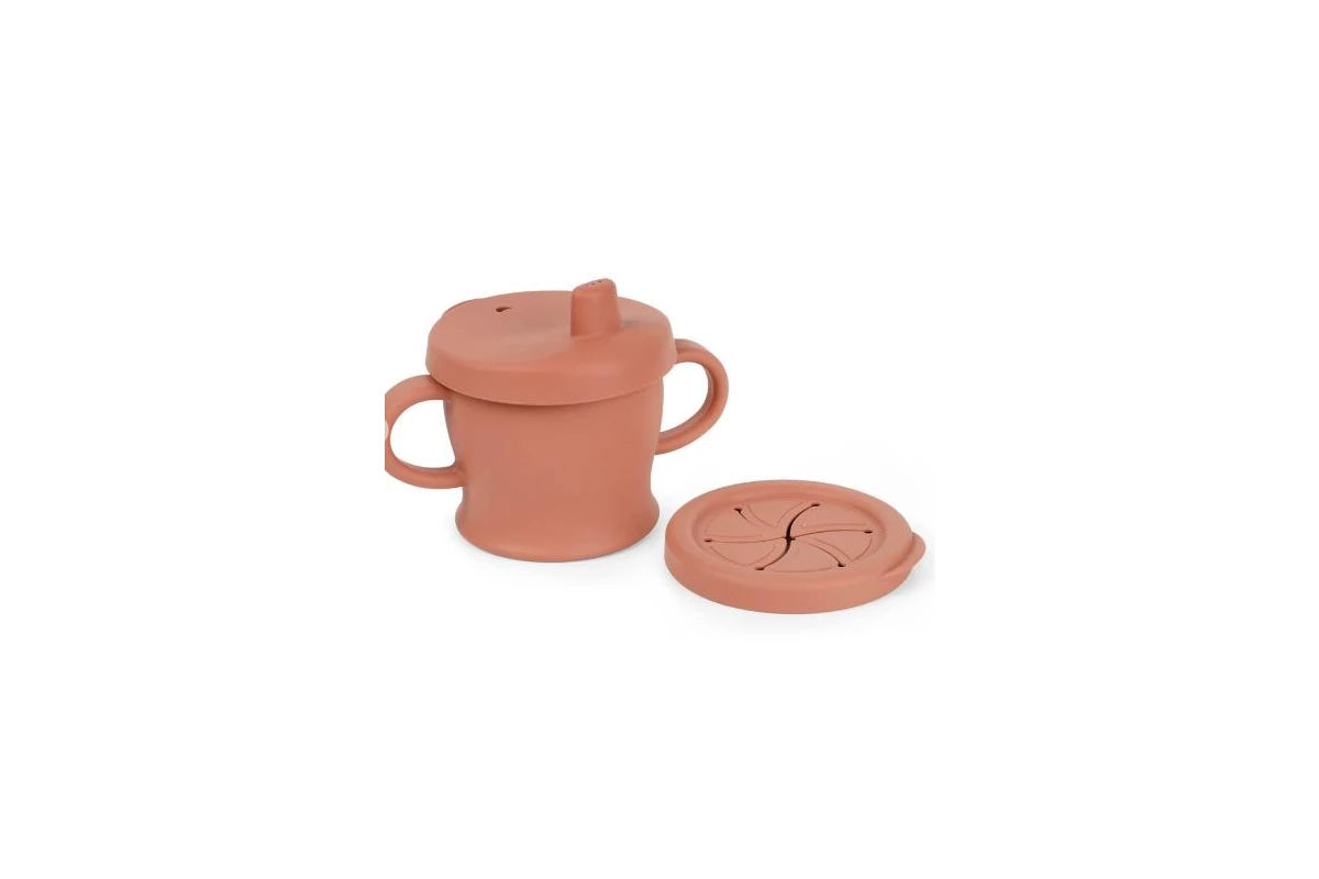 Haakaa Silicone Sip-N-Snack Cup (Blush, Rust, Suva Grey, Bluestone)