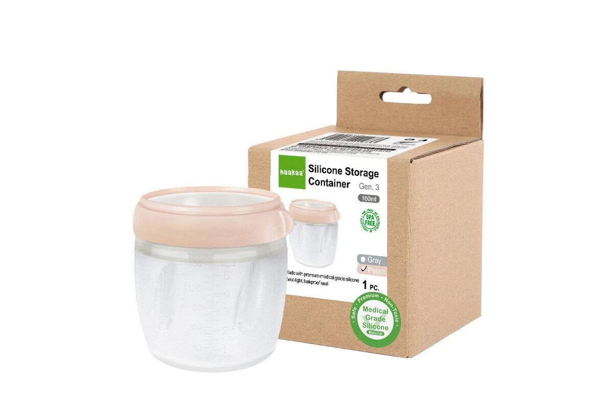 Haakaa Silicone Storage Container (Peach)