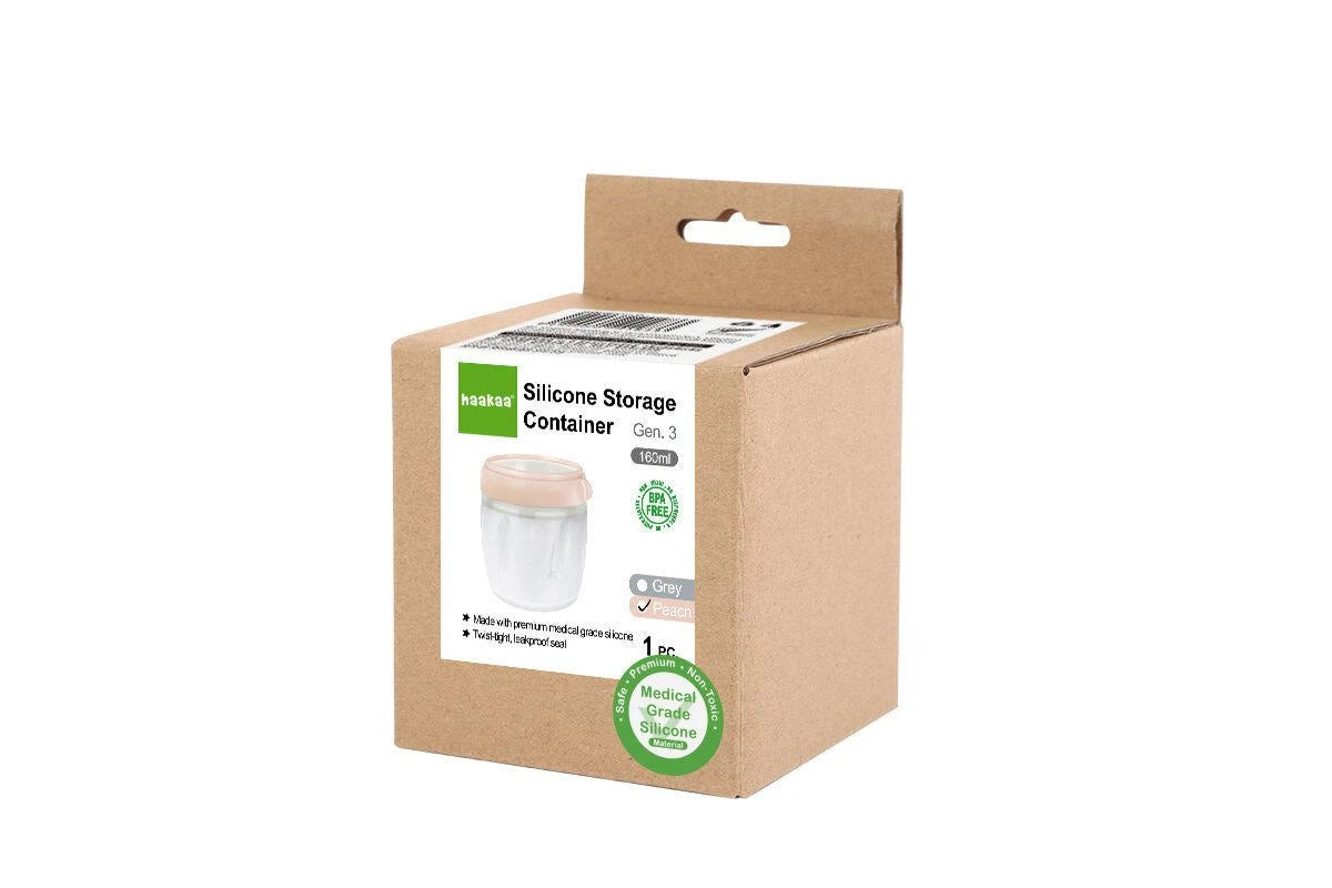 Haakaa Silicone Storage Container (Peach)