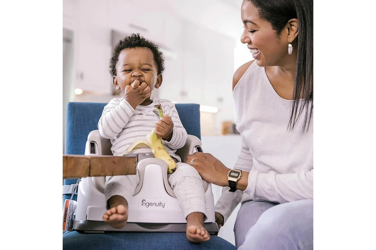 Ingenuity Baby Infant Toddler 6m+ Feeding Booster High Dining Chair Seat (Cashmer)