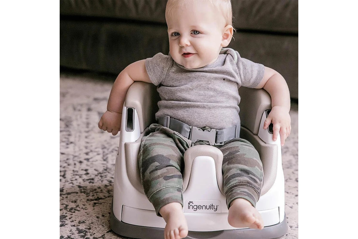 Ingenuity Baby Infant Toddler 6m+ Feeding Booster High Dining Chair Seat (Cashmer)