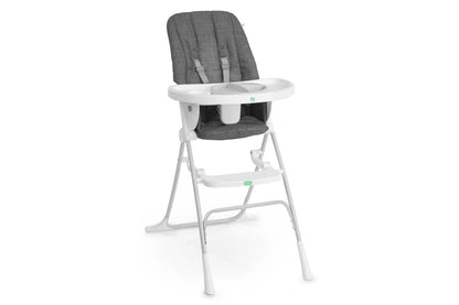 Ingenuity Sun Valley Compact Folding Baby Infant High Chair Seat (Grey) 6m+