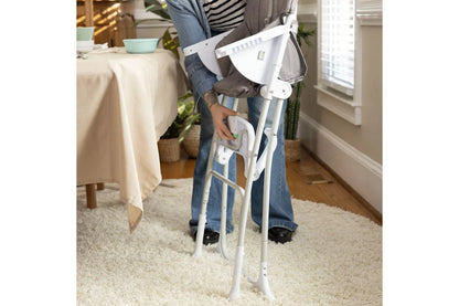 Ingenuity Sun Valley Compact Folding Baby Infant High Chair Seat (Grey) 6m+