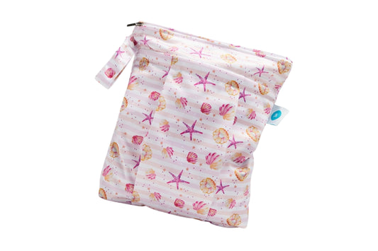 Itti Bitti Premium Double Pocket Wet Bag - Seashells